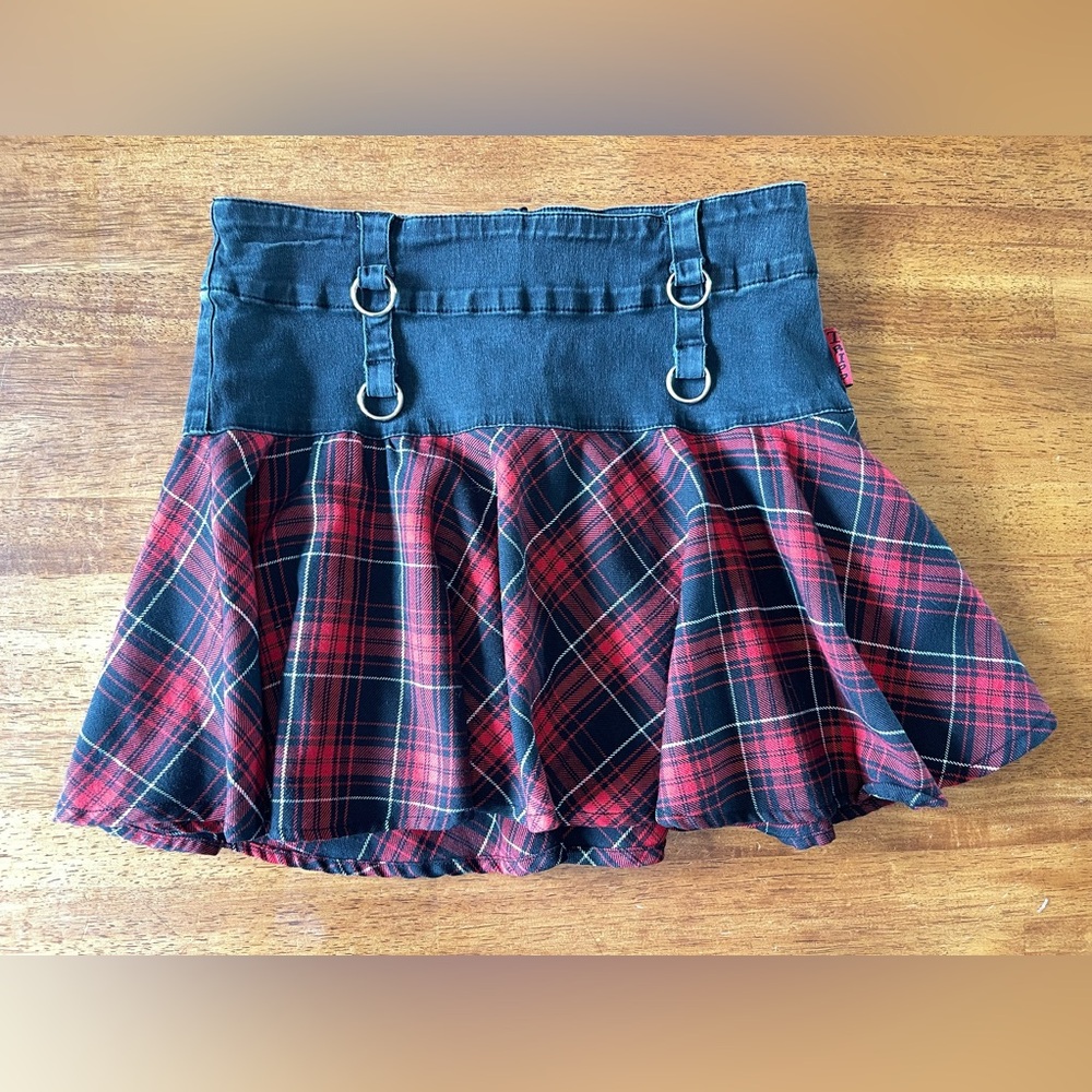 Vintage tripp nyc plaid mini skirt